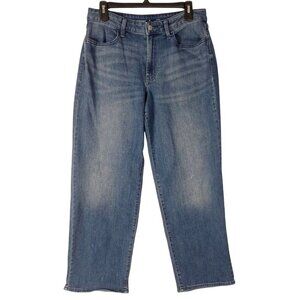 Old Navy High Rise WOW Loose Jeans Stretch Denim Women Size 10 Short